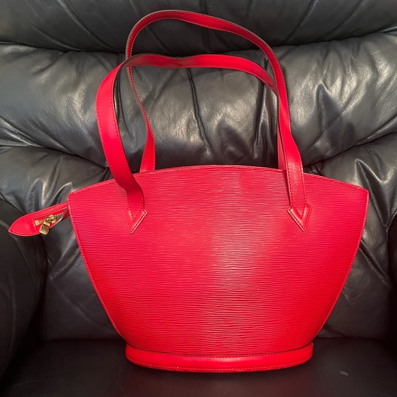 100% GUARANTEED AUTHENTIC Louis Vuitton Saint Jacques Epi Leather GM - Picture 2 of 10